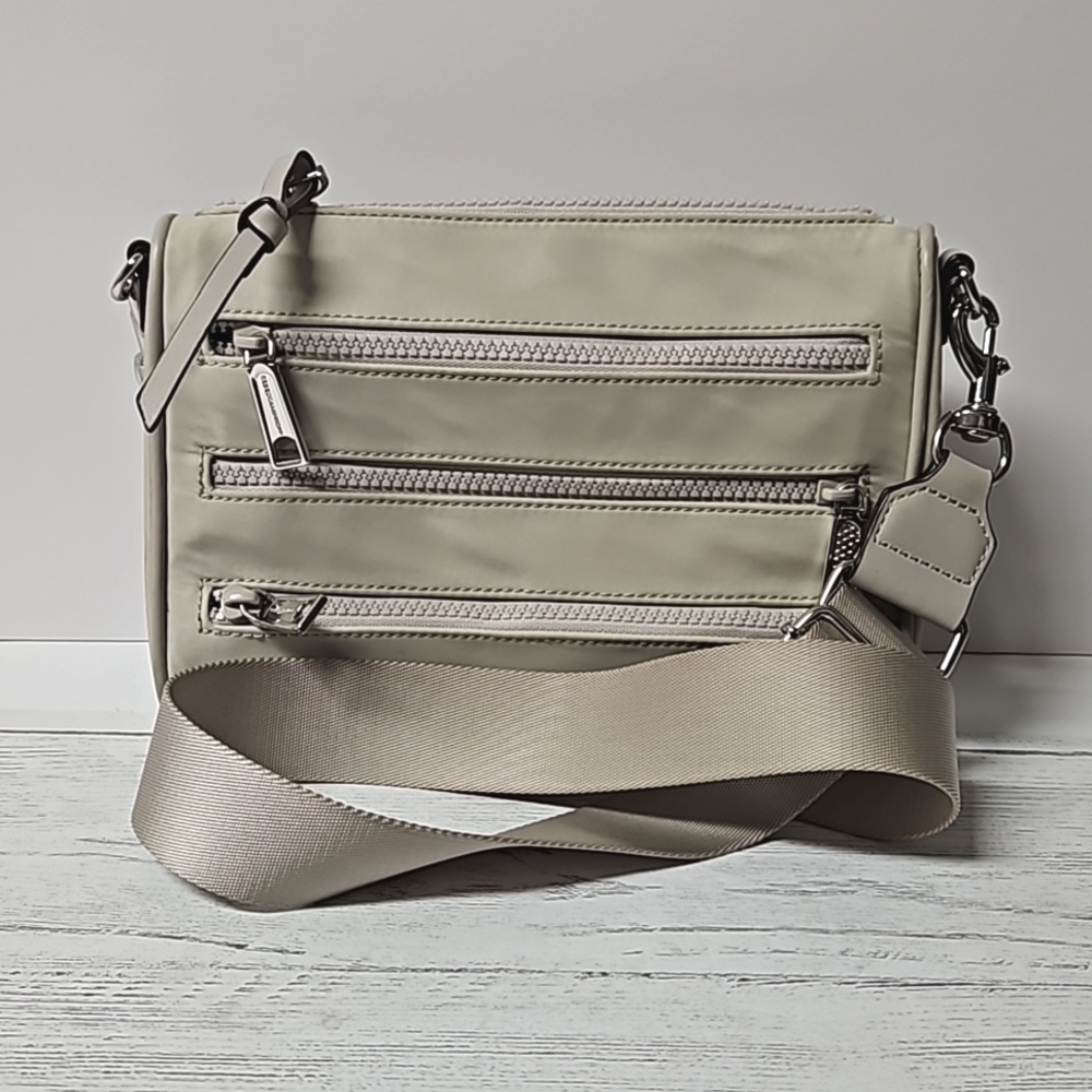 Rebecca Mincoff women's 4 zipper  nylon crossbody bag
